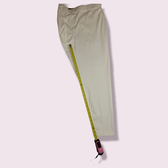 Zac & Rachel Womens 2X White Stretch Pants - Picture 3 of 10